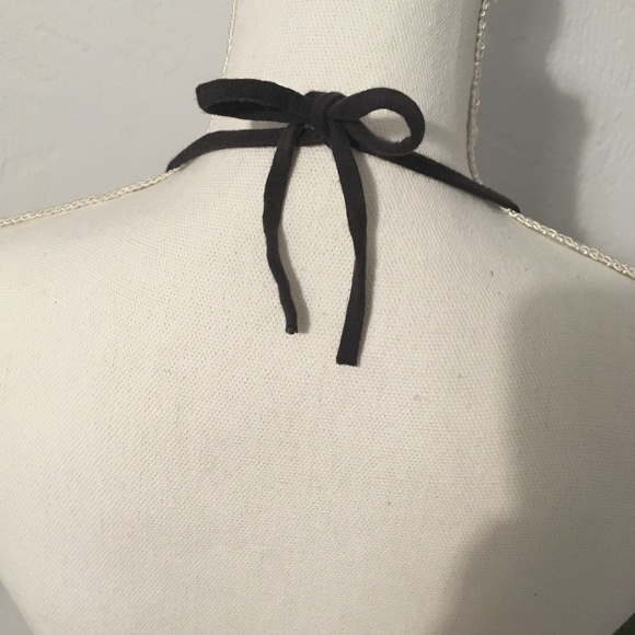 American Eagle *Halter* Top with Floral Mesh Trim - Picture 5 of 7